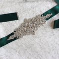 thumbnail image 4 of Wedding Ribbons Bridal Belt Dress Wedding ribbons Prom Crystal Sashes Evening Party Handmade Rhinestones Waistband, 4 of 7