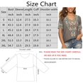 thumbnail image 2 of Women’s Emboridered Tops Short Sleeve Blouse Ethnic Style Floral Pattern Shirts Tunics Blouse, 2 of 5