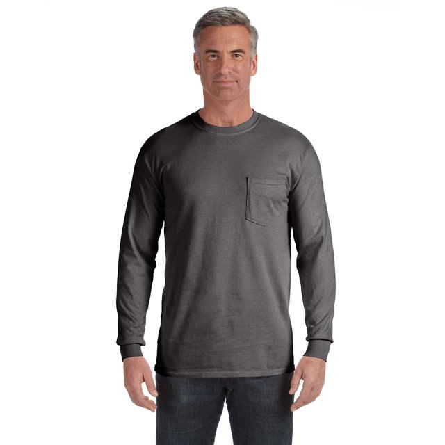Comfort Colors T-Shirt à Manches Longues pour Adulte avec Poche