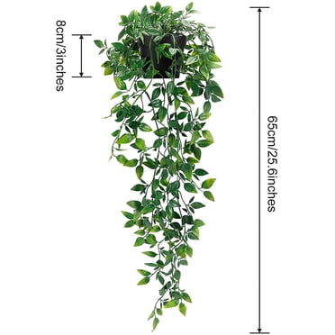 1 Pack Fake Plants Artificial Hanging Plants Fake Potted Plants