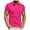 Pink, variant on Adult Mens Polo T Shirt Short Sleeve Button Tees Shirts Lightweight Orange Mens Dress Shirts