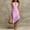 Pink, variant on pstuiky Summer Dress, Women's V-Neck Sleeveless Dress Solid Asymmetrical Hem Dress for Casual Wear Irregular Cut Summer Dress for Women Fitted Tank Style Dress for Office, Party, and Daily Wear