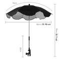 thumbnail image 3 of DPTALR Parapluie Universel pour Poussette, Ombrelle Pare-Soleil pour Poussette, Poussette, 3 of 3