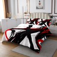 thumbnail image 3 of Erosebridal Abstract Ombre Bedspread Sets Queen Size, Geometric Stripe Bed Quilt, Mid Century Decor 3-Piece, 3 of 5