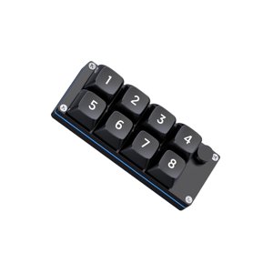 Yingyy Clavier à main simple mécanique 1 Clavier à main noir Gaming mécanique