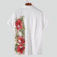 thumbnail image 4 of Birdeem Chemise Décontractée pour Homme à Manches Courtes Style Hawaïen de Vacances Blouse T-Shirt, 4 of 12