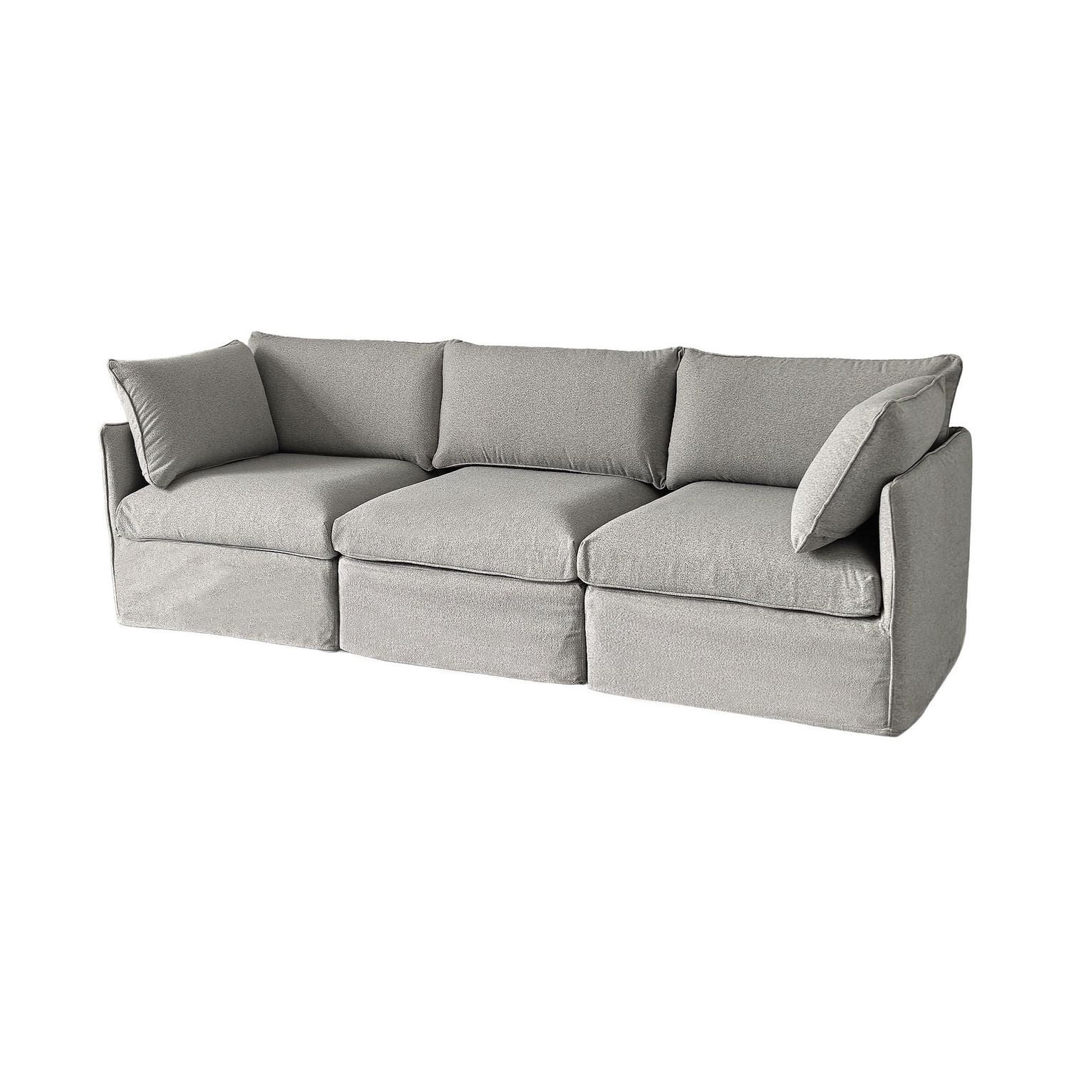 Ensemble de patio modulaire 3 places Patioflare Lanai, gris