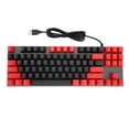 thumbnail image 2 of Clavier Mécanique Rétroéclairé RGB 87 Touches avec Design Ergonomique, Réponse Rapide, Design Étanche pour PC Portable et de Bureau, 2 of 7