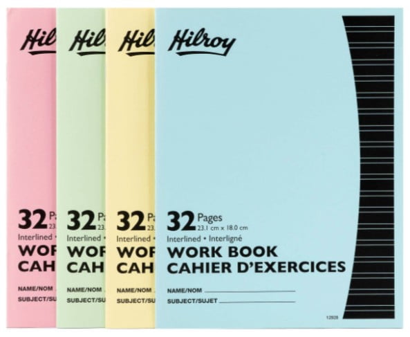 Hilroy Work Book, Interline Ruling, 32 Pages
