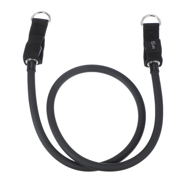 Uxcell Resistance Tube Bands, 50 lbs Stackable Single Resistance Band Exercise Band Stretch Band for Working Out Man Home, Black