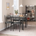 thumbnail image 1 of Eastvita Dining Table Set for 4 5-Piece Farmhouse Rectangular Dining Room Table Set with 4 Cozy Chairs/Space-Saving Dining Table for Apartment, 1 of 7