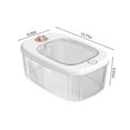 thumbnail image 3 of SuoKom Airtight Rice Dispenser 锛孋over Rice Bucket for Cereal Grain Flour Rice Beans Pet Food Countertoplarge Rice Storage Container with Lid,Proof Household Cereal, 3 of 7