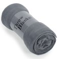 thumbnail image 2 of Jin Mai Lan Gray Fleece Plush Throw, 60" x 50", 2 of 3