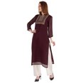 thumbnail image 3 of Phagun Kurta Ethnique Indienne pour Femmes Kurti Brodé de Designer Tenue Traditionnelle la Robe, 3 of 6