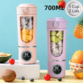 thumbnail image 2 of Portable Juice Maker Blender for Shakes Smoothies 700ML 12-Blades Fast Mixing 2 in 1 Blender Personal Juicer 7.4V A, 2 of 7