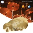 thumbnail image 3 of MYG 8 10 12 14 16 Inch Drum Brass Cymbals Percussion Splash Crash Hi-Hat Cymbal, 3 of 5