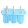 thumbnail image 2 of Ice Pop , Ice Cream , Food Grade Silicone Ice Cream  Ice Cream Making Tool Frozen Ice Popsicle Maker For Home Kitchen Pink,Blue,Green, 2 of 8
