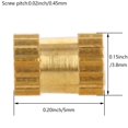thumbnail image 2 of Wekity M2.5x3.8mm Female Thread Knurled Nuts,100PCS Hx5mm OD Brass Threaded Insert Embedment Nuts Hydraulic Welded Joint Injection Molding Assortment Kit for 3D Printing Injection Molding-0621, 2 of 5