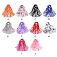 thumbnail image 3 of Ruiboury Mode Été Femmes Foulard à Imprimé Floral Douce et Confortable à Porter Douce rose Rouge 1 Ensemble, 3 of 6