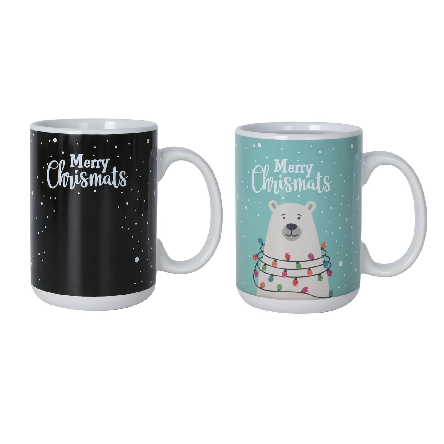 HOLIDAY TIME 440 ML GRES GRANDE TASSE <br>MODÈLE DE CHANGEMENT ACTIF À LA CHALEUR