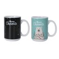 thumbnail image 1 of HOLIDAY TIME 14.88 OZ  STONEWARE HEAT ACTIVATED MUG<br>XMAS HEAT ACTIVE CHANGE PATTERN - - MERRY CHRISTMAS, 1 of 6