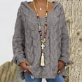thumbnail image 1 of RKSTN Sweaters for Women Fashion Loose Large Size Color Hood Long Sleeves Sweater Tops Fall Sweaters, 1 of 7