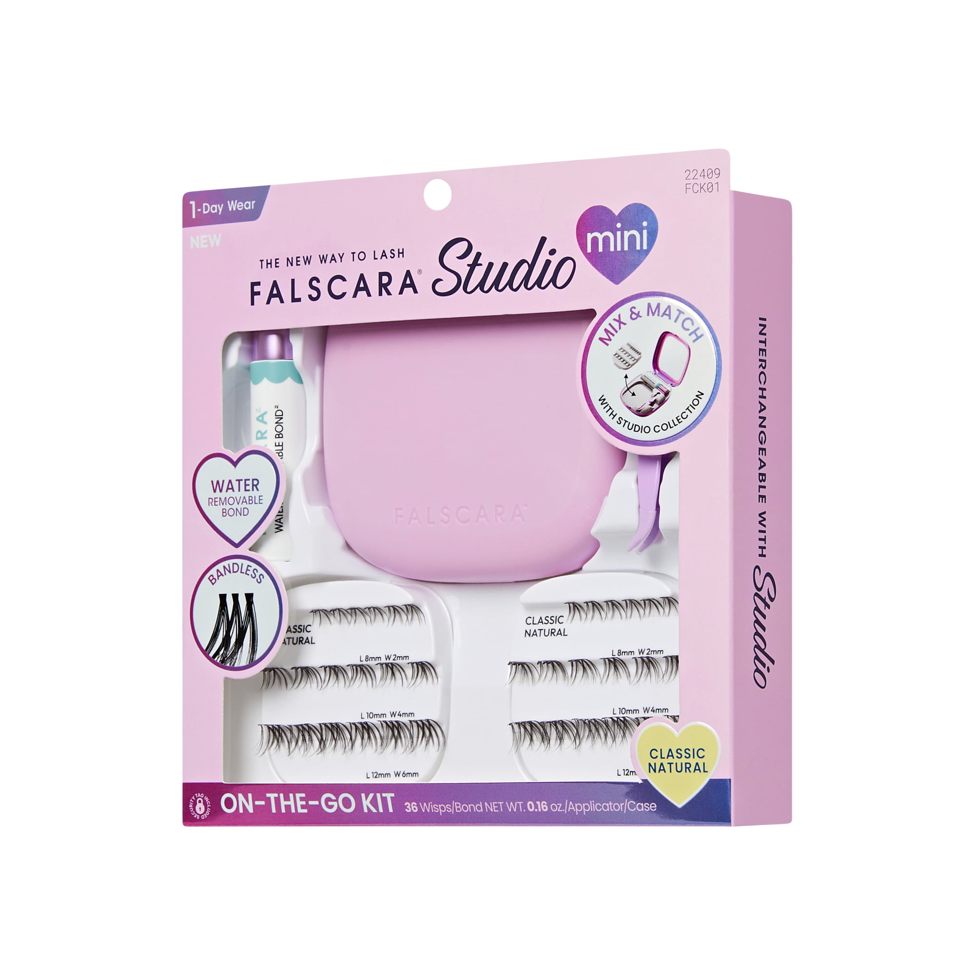 KISS -Falscara Case Kit 01 - Classic Natural - Lash Clusters