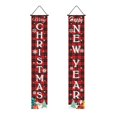 thumbnail image 1 of 1 Pair Christmas Couplets Eye-Catching Clear Pattern Door Hanging Banner Couplets for Home Festive Decorations, 1 of 9