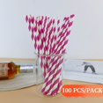thumbnail image 4 of Fridja Clearance 100pc Paper Disposable Straws, 4 of 5