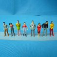 thumbnail image 4 of 100Pcs 1 75/1 100/1 150 Mixed Miniature Sand Model DIY Standing People Figures, 4 of 10