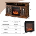thumbnail image 3 of Gymax 48'' TV Stand Console Cabinet w/ Fireplace Entertainment Center For Living Room, 3 of 10