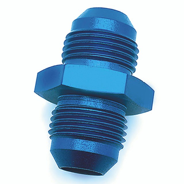 SpeedFX Raccord de Coupleur 560615 -6AN Raccord Évasé; Aluminium Anodisé; Bleu; Simple