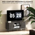 thumbnail image 4 of HOMCOM TV Stand Cabinet for TVs up to 55 Inches with Storage, Grey, 4 of 10