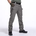 thumbnail image 2 of cllios Pantalon Cargo pour Homme Militaire de Sentier en Ripstop Pantalon de Travail Extérieur Pantalon de Travail Léger Pantalon de Randonnée Décontracté Uni Pantalon Cargo avec Multiples Poches Vert TG, 2 of 8