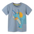 thumbnail image 1 of YTDSCS T-Shirts pour Garçons de 2 à 8 Ans, T-Shirts en Coton à Col Rond pour Tout-Petits, Hauts à Manches Courtes pour Bébés Garçons, 1 of 7