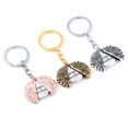 thumbnail image 3 of Key Ring Novelty Sunflower Pendant Engraved Locket Keychain for Valentine Day, 3 of 9