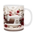 thumbnail image 2 of LSLJS Floral Sewing Machine Mug, Funny Coffee Mug - Sewing Mug, Any Day Spent Sewing Is A Good Day, Sewing Machine Cup, Sewing Coffee Mug, Cups, 2 of 5