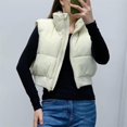 thumbnail image 4 of ORUYROP Gilet Court d'Hiver pour Femmes, Léger, Sans Manches, Chaud, Rembourré, 4 of 6