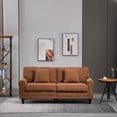 thumbnail image 2 of HOMCOM Modern 3-Seater Sofa Corduroy Fabric Couch with Rolled Armrests, 2 of 10
