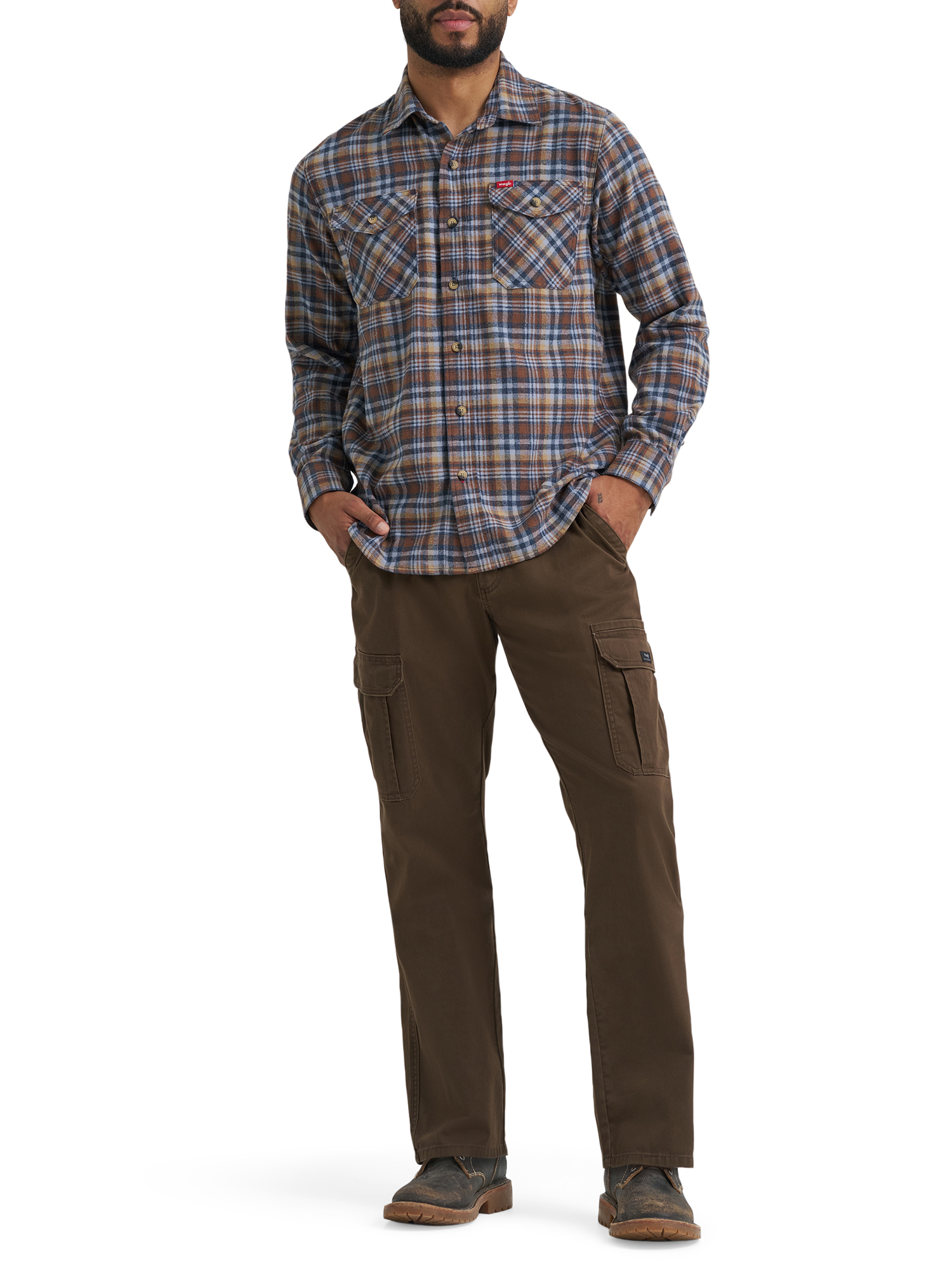 Pantalon cargo en sergé pour hommes Wrangler