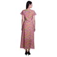 thumbnail image 3 of Moomaya Robe Longue Maxi pour Femmes à Manches Courtes, Robe Formelle/décontractée avec Poches P-TTG, 3 of 6