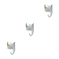 thumbnail image 1 of Wweixi Coat Hooks Easy To Install And Wide Application For Added In Daily Life White gold (rhino) 3Set, 1 of 6