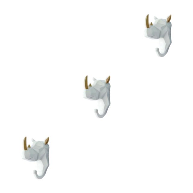 Wweixi Coat Hooks Easy To Install And Wide Application For Added In Daily Life White gold (rhino) 3Set