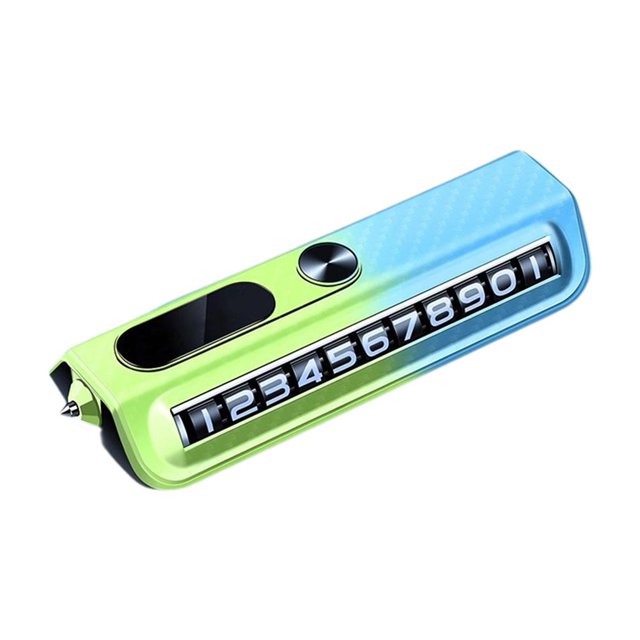 Car Temporary Parking Card Plate,Car Parking Phone Number Plate with Safety Hammer,Cars Dashboard Hidden Phone Number Plate,Car Park Stop Sticker Display Automobile Parking Gadgets Accessories