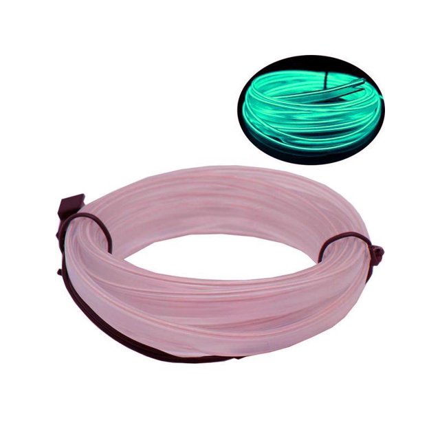 EL 12V LED Car Glow Wire Neon Lights for Car Interior Exterior Cold Wire LED Lights DIY Decorative Atmosphere Strip Lights