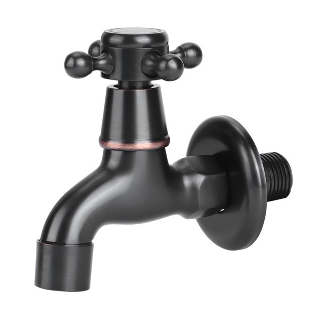Bathroom Faucet, Water Tap Bar Sink Faucet Single Cold Faucet Single Cold Water Faucet For Kitchen For Basin For Home For Bathroom Short Faucet Black