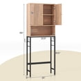 thumbnail image 3 of Costway Armoire de Rangement au-Dessus de la Toilette, Étagère Autoportante pour Toilette avec Tablette Ajustable, Naturel, 3 of 10