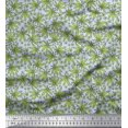 thumbnail image 1 of Soimoi Poly Georgette Fabric Chestnut Leaves Print Sewing Fabric Yard 42 Inch Wide, 1 of 3