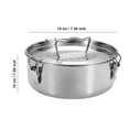 thumbnail image 3 of Stainless Steel Pan With Lid Large Capacity Flanera Maker Portable Round Cake Baking Utensil For Cheese Chocolate Cupcake, 3 of 8