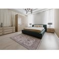 thumbnail image 4 of Ahgly Company Indoor Rectangle Mid-Century Modern Puce Purple Oriental Area Rugs, 2' x 5', 4 of 6